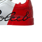 White Red Lace Up Womens Low Top Sneakers Shoes