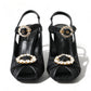 Elegant Black Ankle Strap Heels