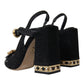 Elegant Black Ankle Strap Heels