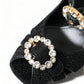Elegant Black Ankle Strap Heels