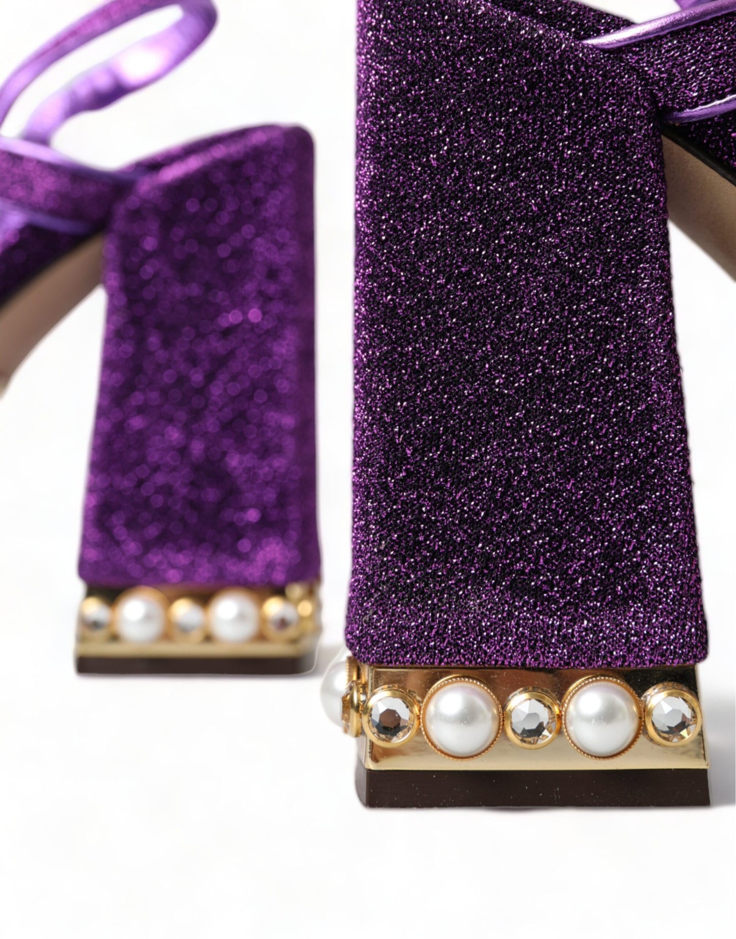 Regal Purple Ankle Strap Heels