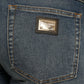 Blue BOYFRIEND Mid Waist Cotton Denim Jeans