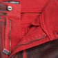 Black Red Ombre Cotton Skinny Denim Jeans
