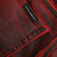 Black Red Ombre Cotton Skinny Denim Jeans