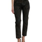 Brown BOYFRIEND Mid Waist Cotton Denim Jeans