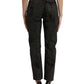 Brown BOYFRIEND Mid Waist Cotton Denim Jeans