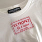 Elegant White Crew Neck Cotton Tank Top