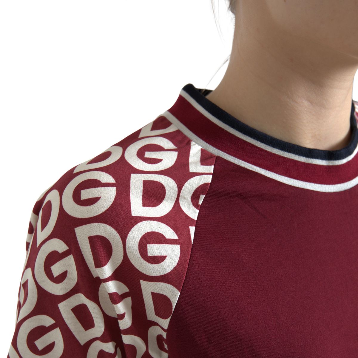 Maroon Cotton Crew Neck Tee