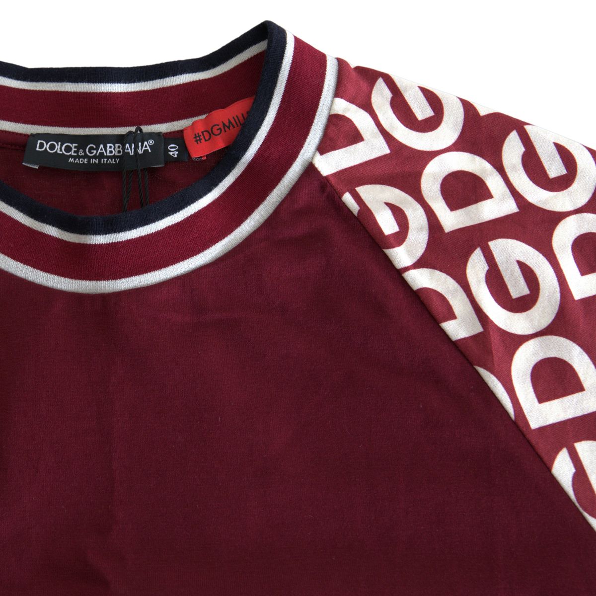 Maroon Cotton Crew Neck Tee