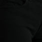 Black Cotton Mid Waist Skinny Denim Jeans