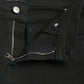 Black Cotton Mid Waist Skinny Denim Jeans