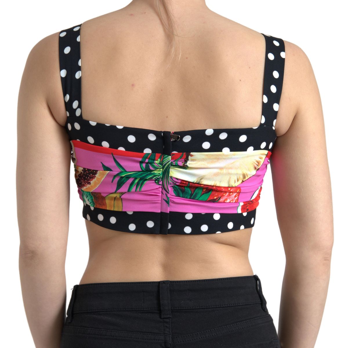 Elegant Silk Blend Cropped Bustier Tank