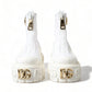 White Leather Logo Plaque Zip Ankle Boots Shoes