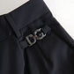 Elegant High-Waist Tapered Wool Pants