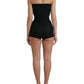 Black Bustier Romper Bodycom Jumpsuit Dress