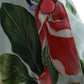 Multicolor Floral Silk Trench Coat Jacket