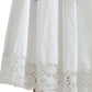 White Cotton Gabardine Bustier Corset Dress
