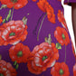 Multicolor Floral Poppy Print Sheath Dress