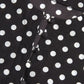 Black White Polka Dot Nylon Shift Mini Dress