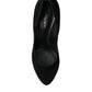 Black Suede Heeled Pumps Sophistication