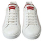 White Red Portofino Low Top Men Sneakers Shoes