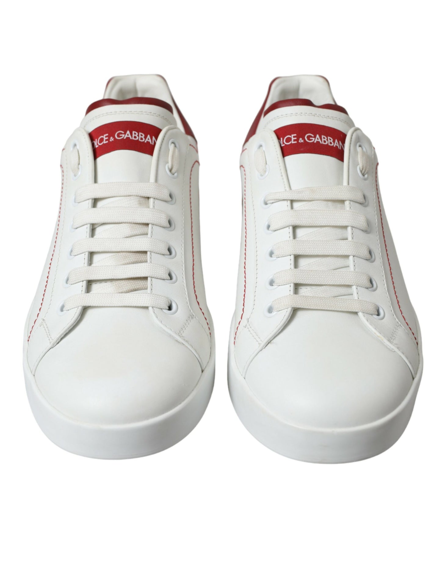 White Red Portofino Low Top Men Sneakers Shoes