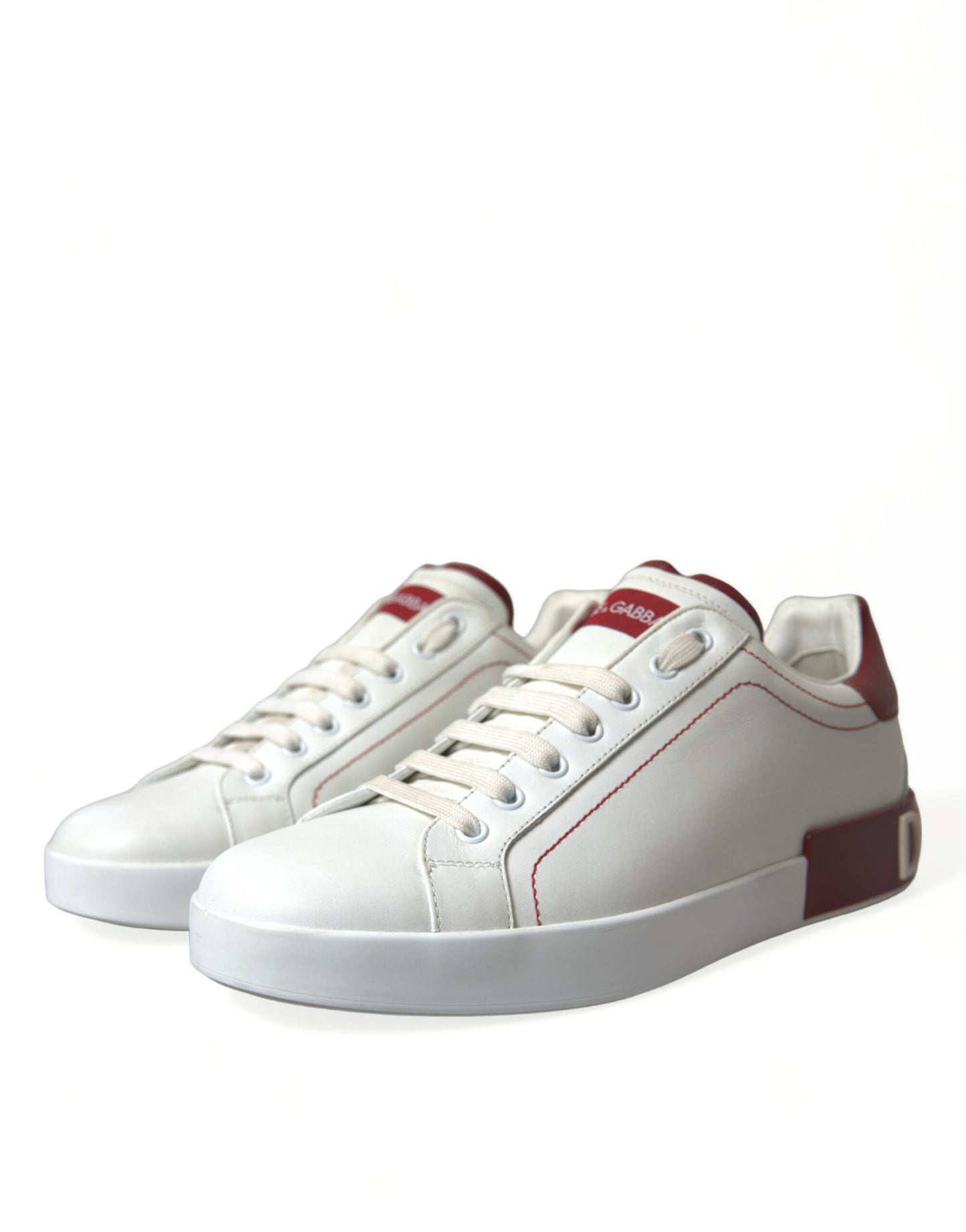 White Red Portofino Low Top Men Sneakers Shoes