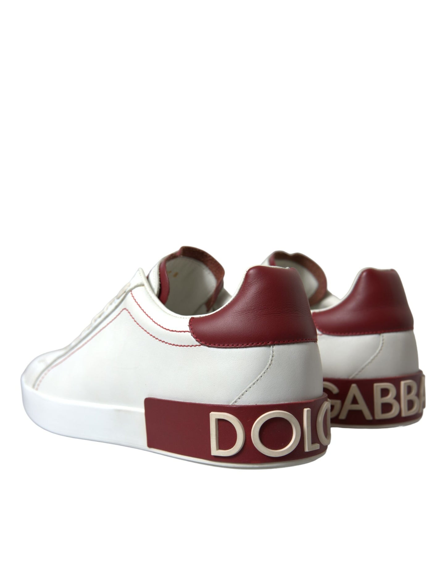 White Red Portofino Low Top Men Sneakers Shoes