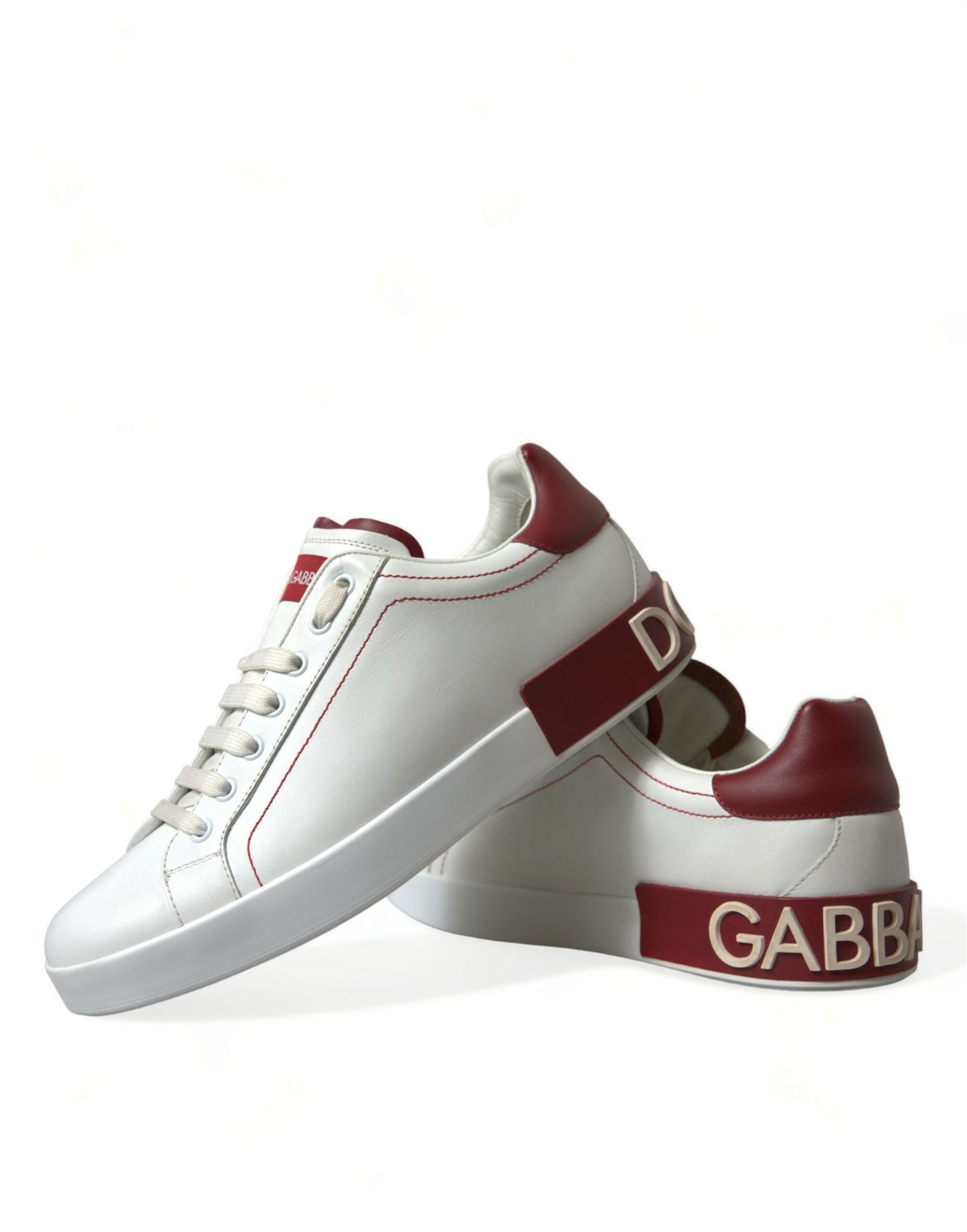 White Red Portofino Low Top Men Sneakers Shoes