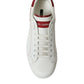 White Red Portofino Low Top Men Sneakers Shoes