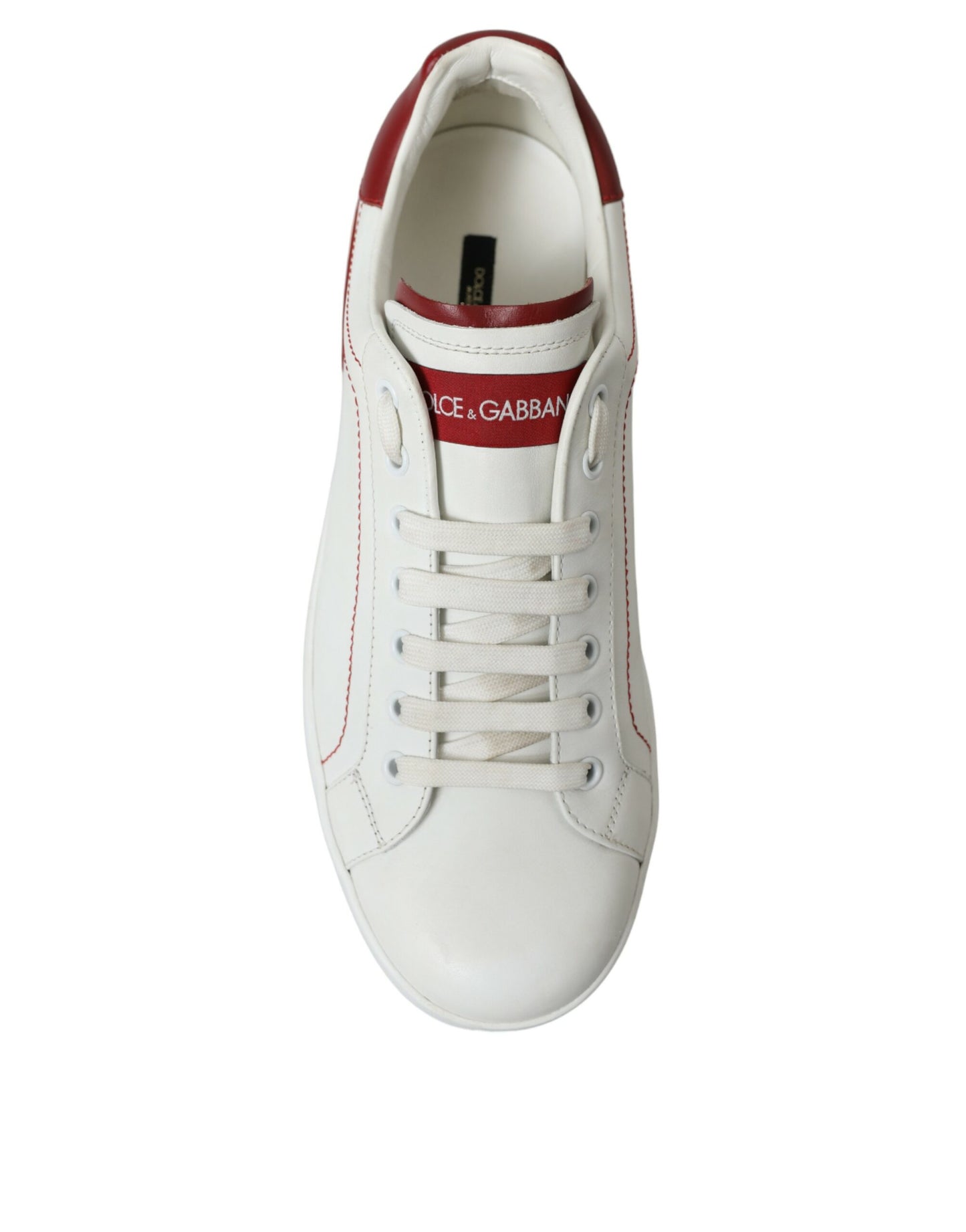 White Red Portofino Low Top Men Sneakers Shoes