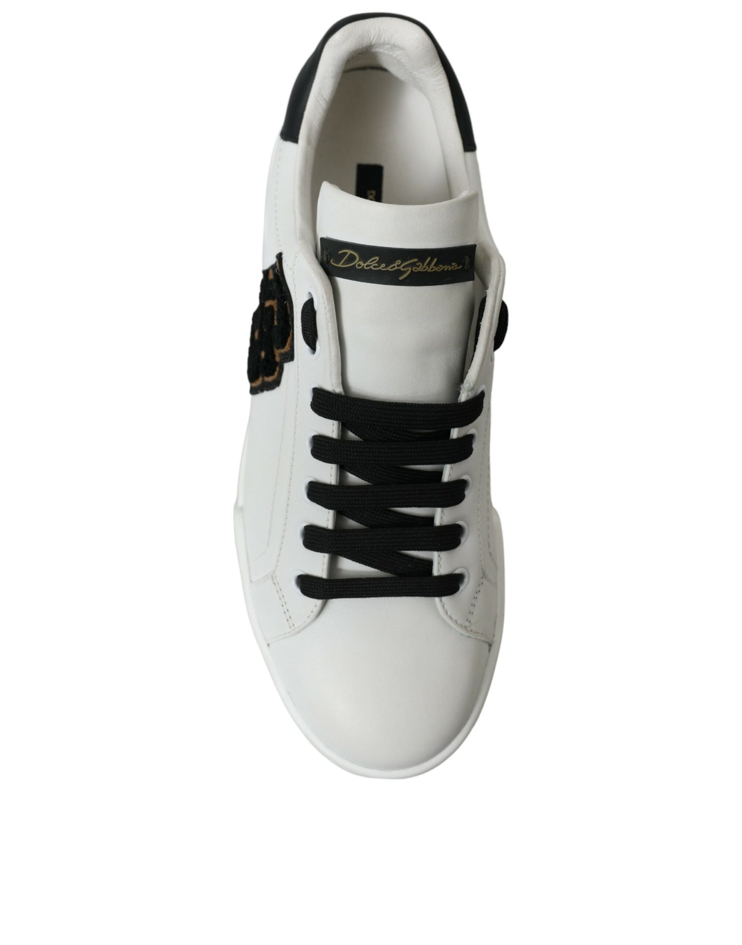 White Black Portofino Patch Men Sneakers Shoes