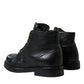 Black Leather Perugino Ankle Boots Shoes