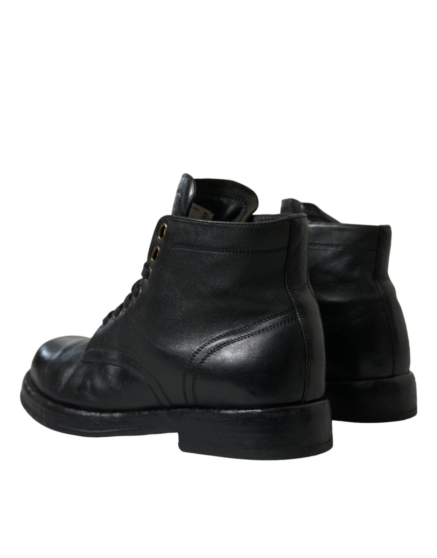 Black Leather Perugino Ankle Boots Shoes