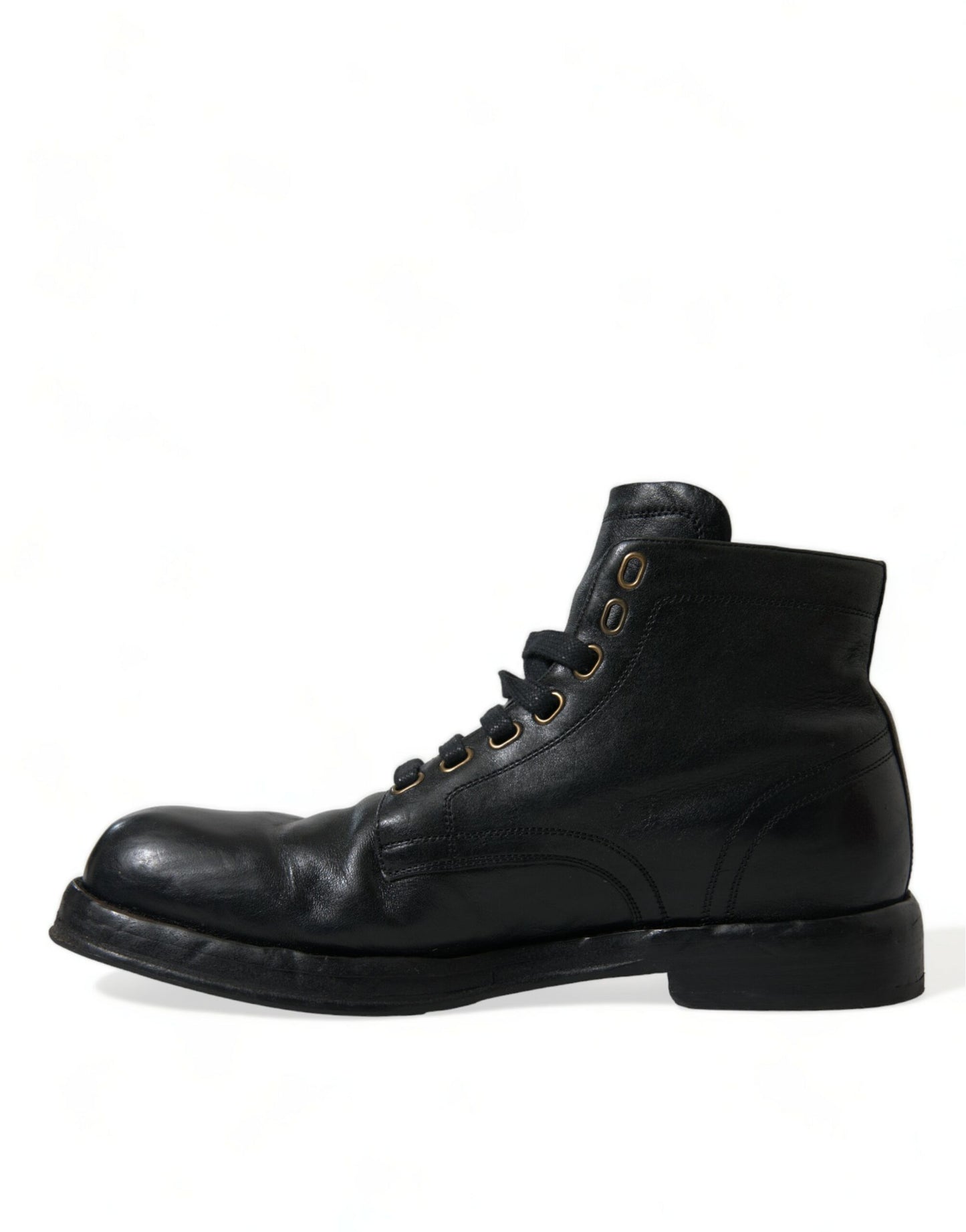 Black Leather Perugino Ankle Boots Shoes