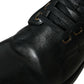 Black Leather Perugino Ankle Boots Shoes