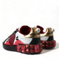 White Red Crystals Portofino Sneakers Women Shoes
