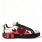 White Red Crystals Portofino Sneakers Women Shoes