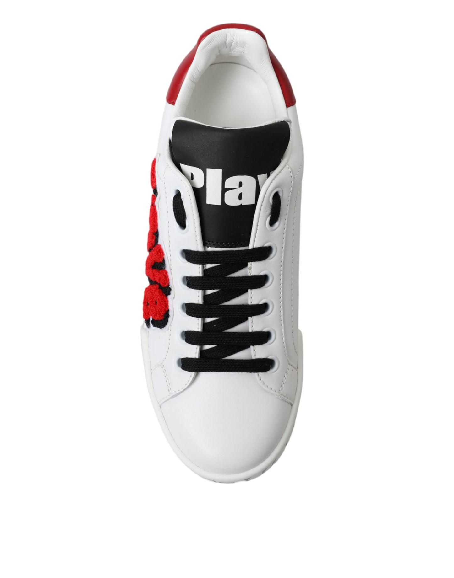 Chic White Portofino Leather Sneakers