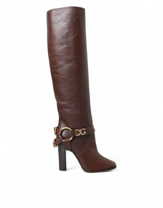 Elegant Leather High Rider Boots