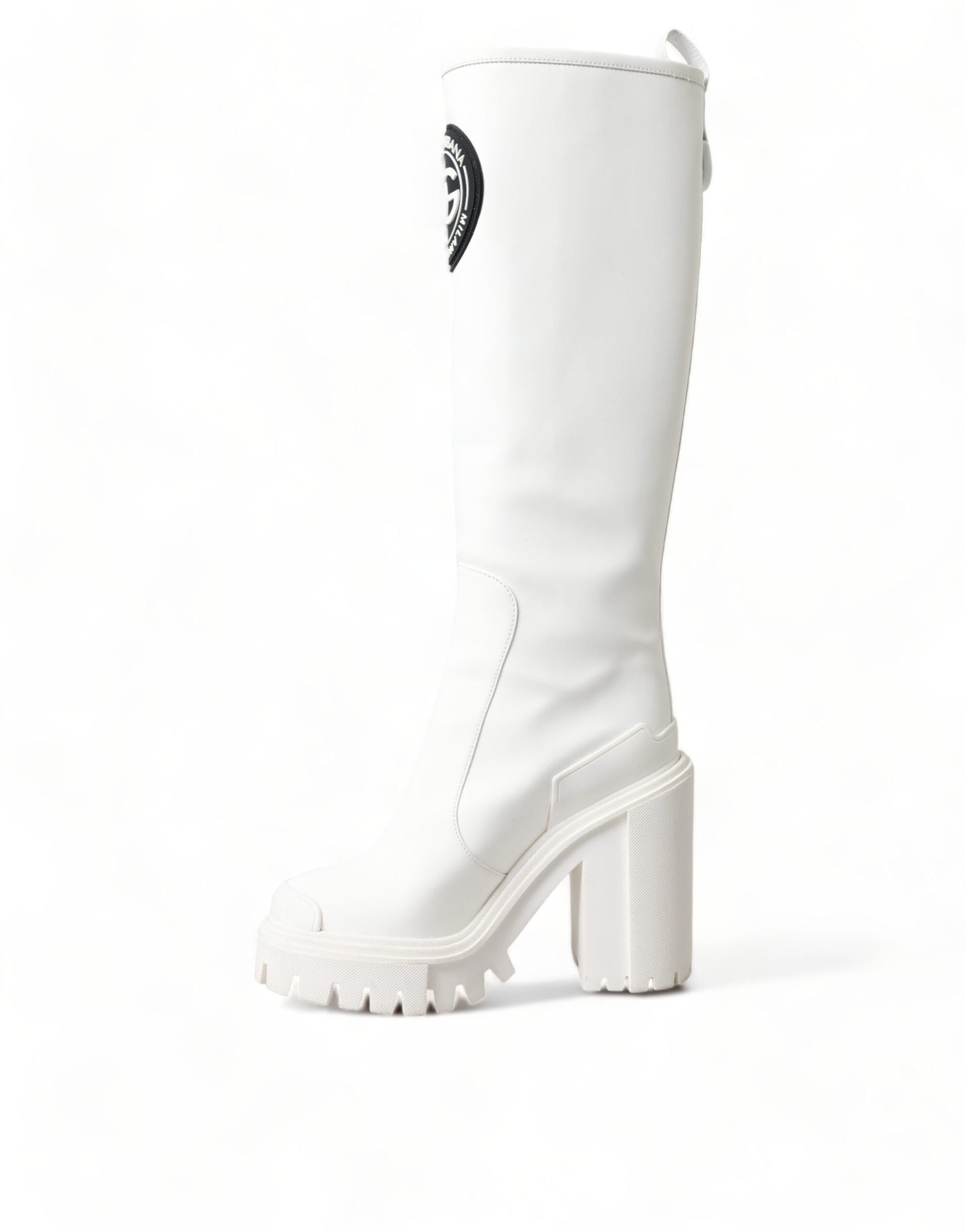 Elegant White High-Top Trekking Boots