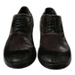 Brown Velvet Men Lace Up Oxford Dress Shoes