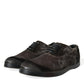 Brown Velvet Men Lace Up Oxford Dress Shoes