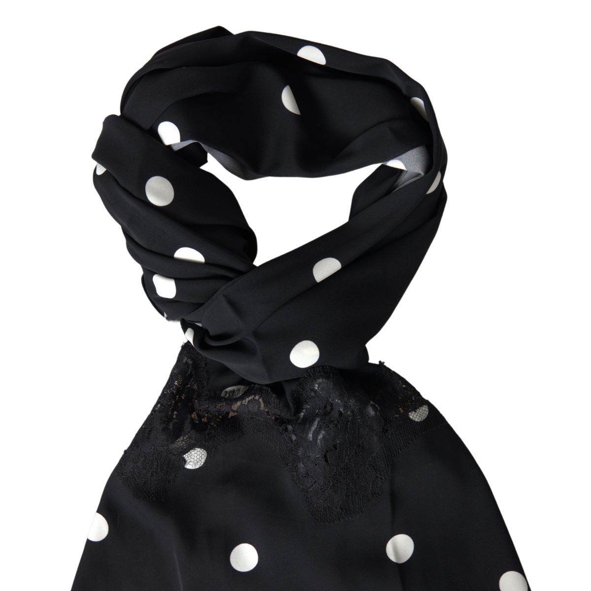 Elegant Silk-Blend Monochrome Scarf