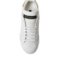 Elegant Portofino White Leather Sneakers