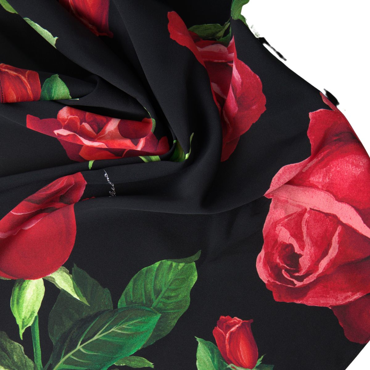 Elegant Silk Blend Black Scarf