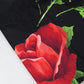 Elegant Silk Blend Black Scarf