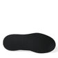 Black Blue Canvas Cotton High Top Sneakers Shoes
