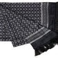 Elegant Black Silk Men's Neck Scarf