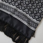 Elegant Black Silk Men's Neck Scarf